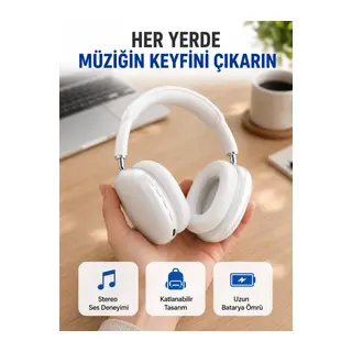 400 mAh Bataryalı Kablosuz Kulaklık | BT 5.0, Müzik & Görüşme Yeni Nesil