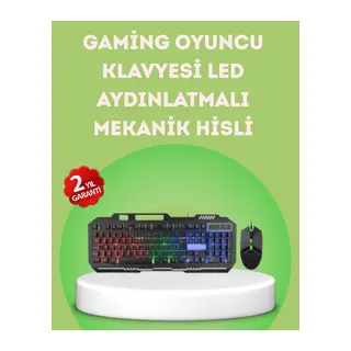 Gaming Klavye ve Mouse Seti PG8018 – Dayanıklı Tuşlar, Hızlı Komut