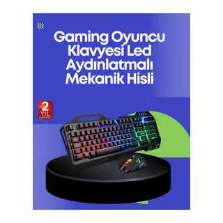 PG8018 LED Aydınlatmalı Mekanik Klavye Mouse – Oyunlarda Üstün Performans