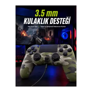 LED Işıklı Oyun Kolu – Durum Göstergeli Şık Tasarım