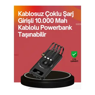 22.5W Hızlı + 15W Kablosuz Şarj – Akıllı Powerbank ile Her An Enerji