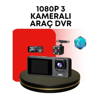 Araç Kamerası 3’lü Sistem | Full HD, Sesli Kayıt ve Park Gözetimi