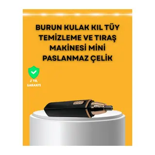 USB Şarjlı Sessiz Burun ve Kulak Kılı Temizleme Cihazı