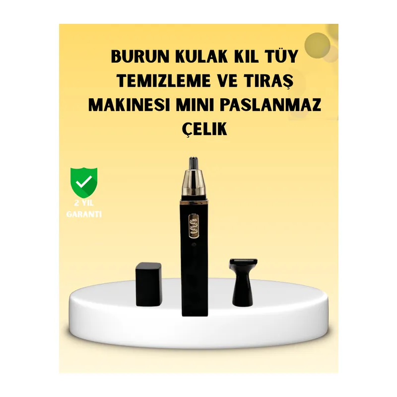 Şarjlı burun ve kulak kılı temizleme cihazı