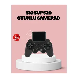 HDMI TV Bağlantılı Orijinal S10 Gamepad 520 Oyunlu 2025 Seri Oyun Konsolu