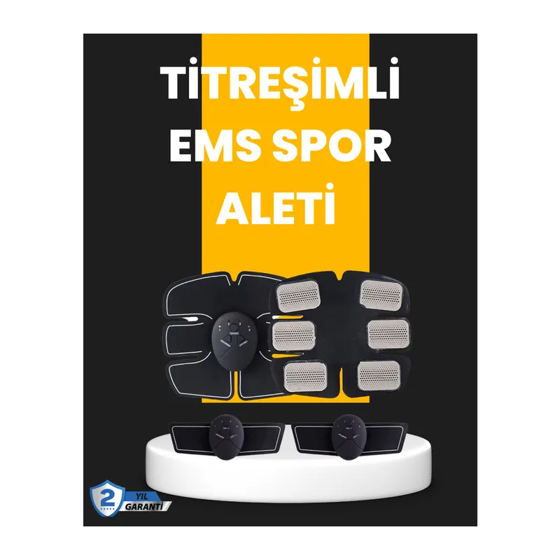 Titreşimli EMS Spor ve Fitness Cihazı Karın Kası Kol Bacak 2025 Model