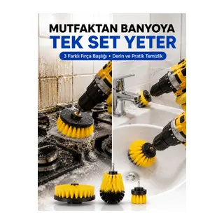Profesyonel Matkap Ucu Temizlik Fırçası 3’lü Set