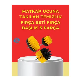Matkap Ucu Temizlik Aparatı 3’lü Fırça Seti