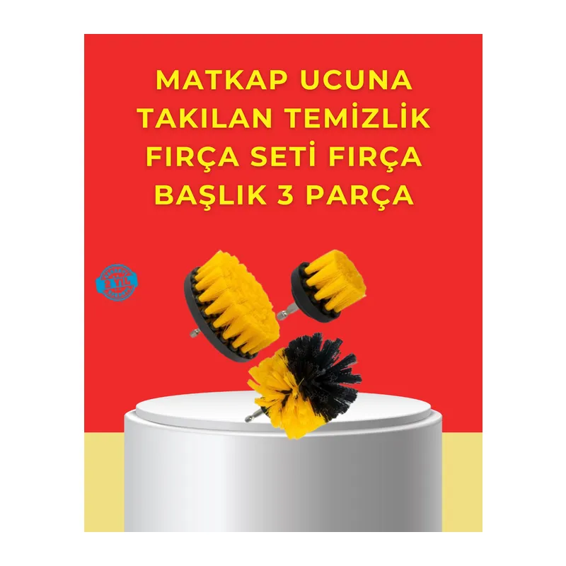 Matkap Ucu Temizlik Aparatı 3’lü Fırça Seti