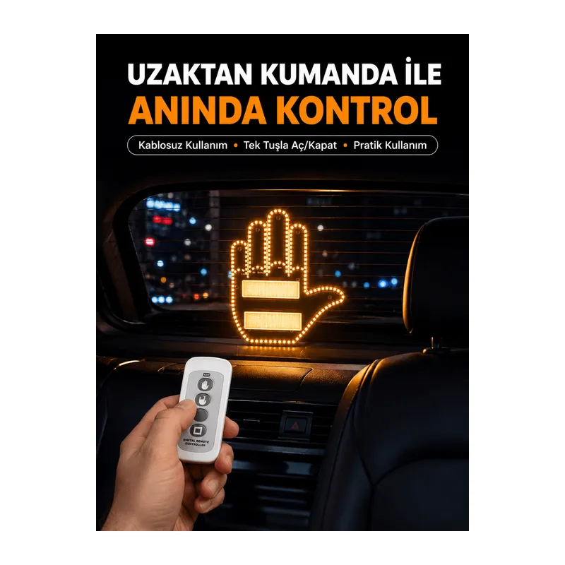 Naylon Bantlı Kolay Montajlı Araç Jest Işığı