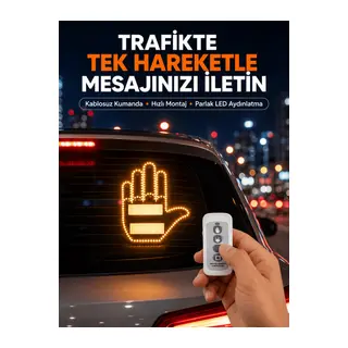 Kompakt Tasarımlı LED Jest Işığı – Selam ve Teşekkür Modları