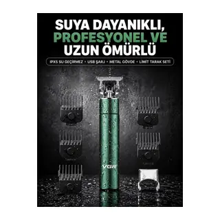 4 Limit Taraklı IPX5 Su Geçirmez Saç Kesme Makinesi