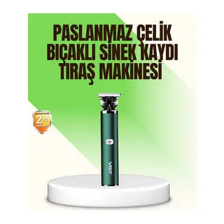 Koyu Yeşil Profesyonel Metal Gövdeli Saç Kesme Makinesi