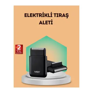 Çift Başlıklı Elektrikli Tıraş Makinesi | Suya Dayanıklı, Hafif ve Ergonomik