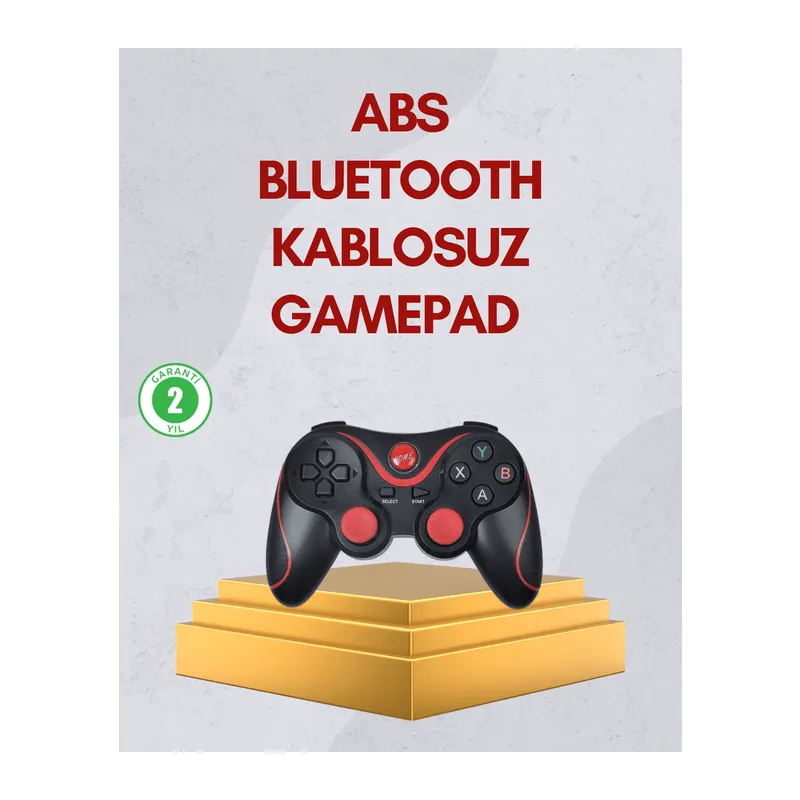Ergonomik Tasarımlı Kablosuz Bluetooth Gamepad Titreşimli