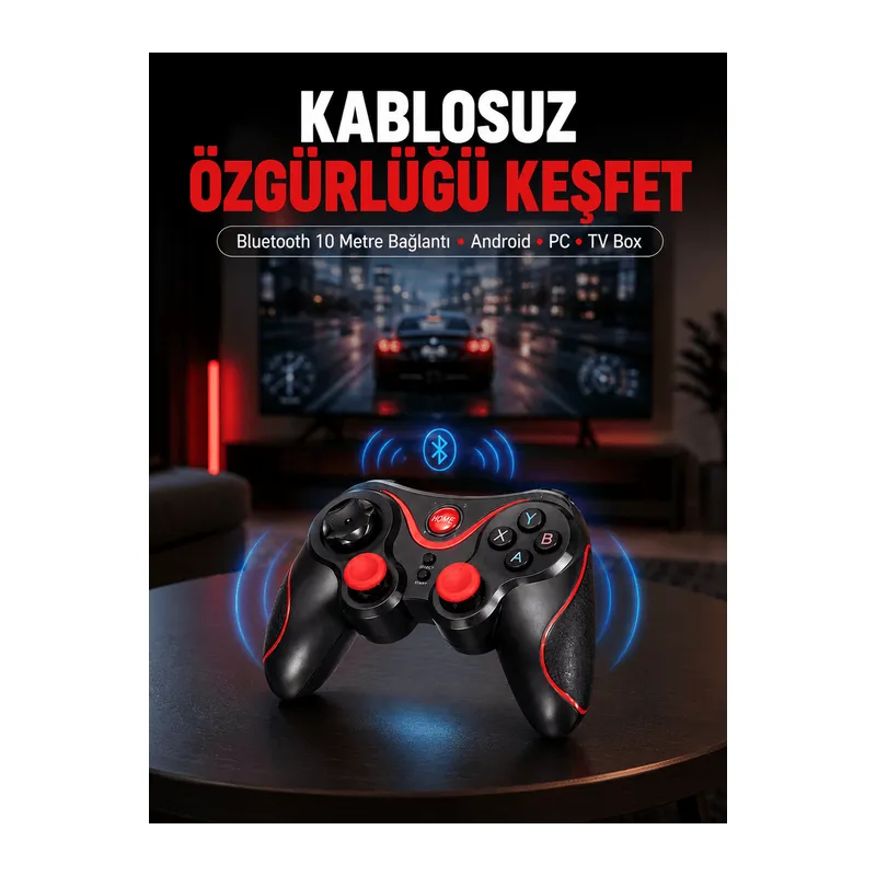 Gelişmiş Kontrol Hassasiyeti Sunan Kablosuz Bluetooth Oyun Kolu