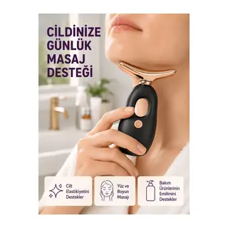 Yüz ve Göz Altı Masaj Cihazı – Kırışıklık Karşıtı & Nemlendirici Etki Destekli