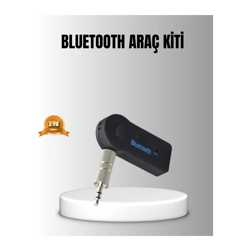 Bluetooth AUX Araç Kiti Eller Serbest Müzik Çalar Dahili Mikrofonlu