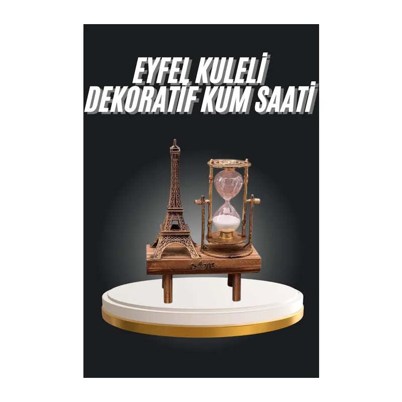 Eyfel Kuleli Kum Saati Dekoratif Hediyelik Eşya Retro Eyfel Kulesi