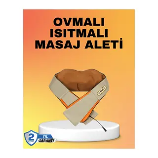 Kas Ağrılarına İyi Gelen Ovmalı Isıtmalı Boyun Omuz Bel Masaj Aleti