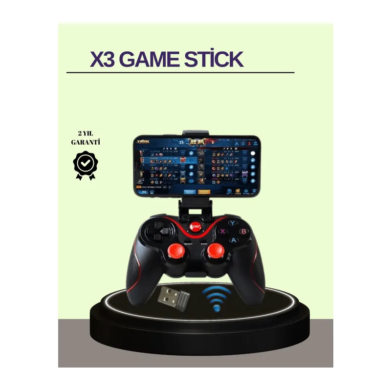 Çift Analog Joystick ve 14 Tuşlu Bluetooth Oyun Kumandası