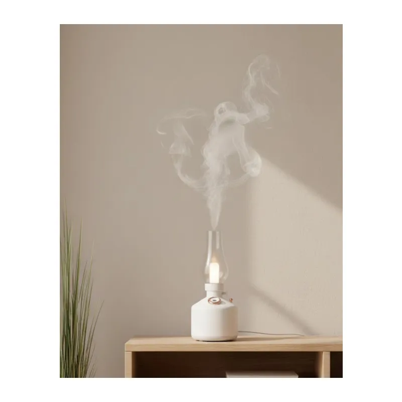 USB Şarjlı Gaz Lambası Modeli Nano Mist Aromaterapi Nemlendirici 280 ml