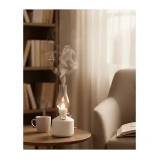 Retro LED Işıklı 1200 mAh Şarjlı Aroma Difüzörü 280 ml Su Kapasiteli