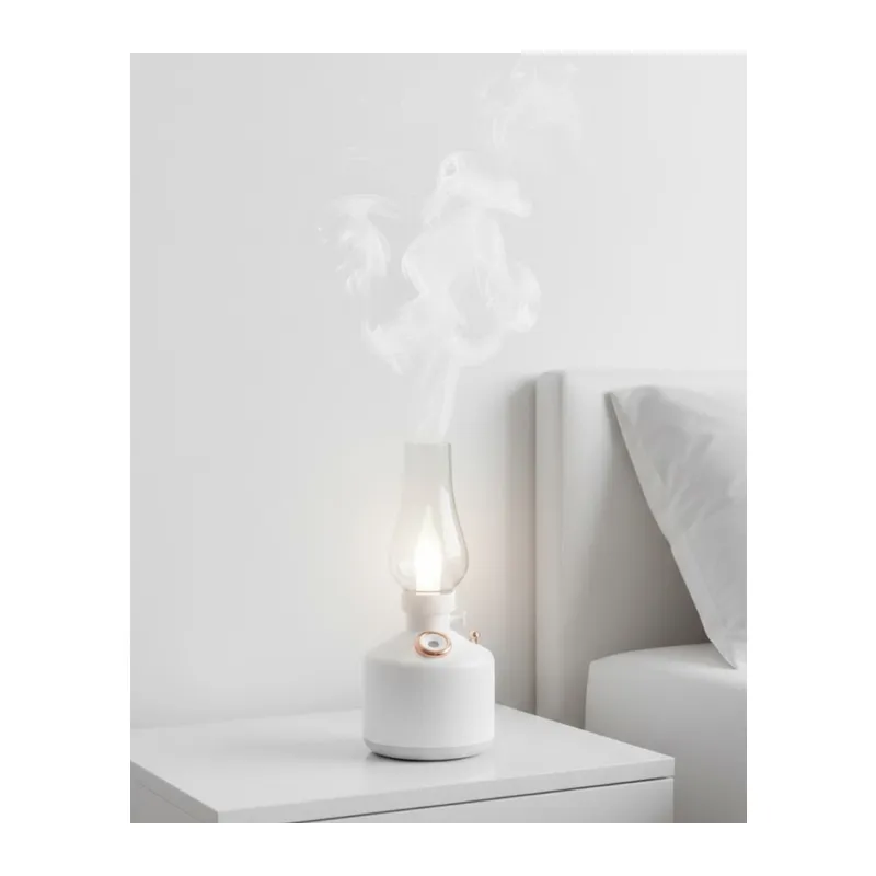 Retro Gaz Lambası Tasarımlı USB Şarjlı Aroma Difüzörü 280 ml Nano Mist Nemlendirici