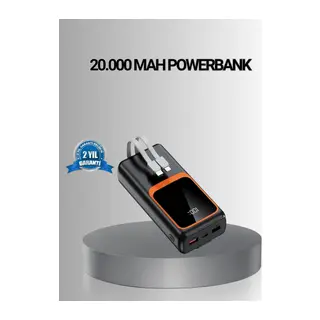 Powerbank 20000 mAh Yüksek Kapasiteli ve 22.5W Hızlı Şarj Destekli