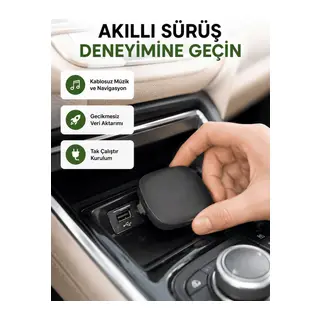 Android Auto Kablosuz Bağlantı Adaptörü 5.8GHz Hızlı WiFi ve Kompakt Tasarımlı Yeni Nesil
