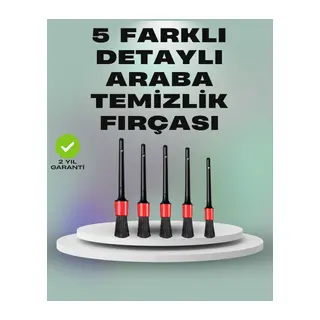 5'li Araç Temizlik Fırça Seti-Detaylı Temizlik İçin Çok Amaçlı Fırçalar