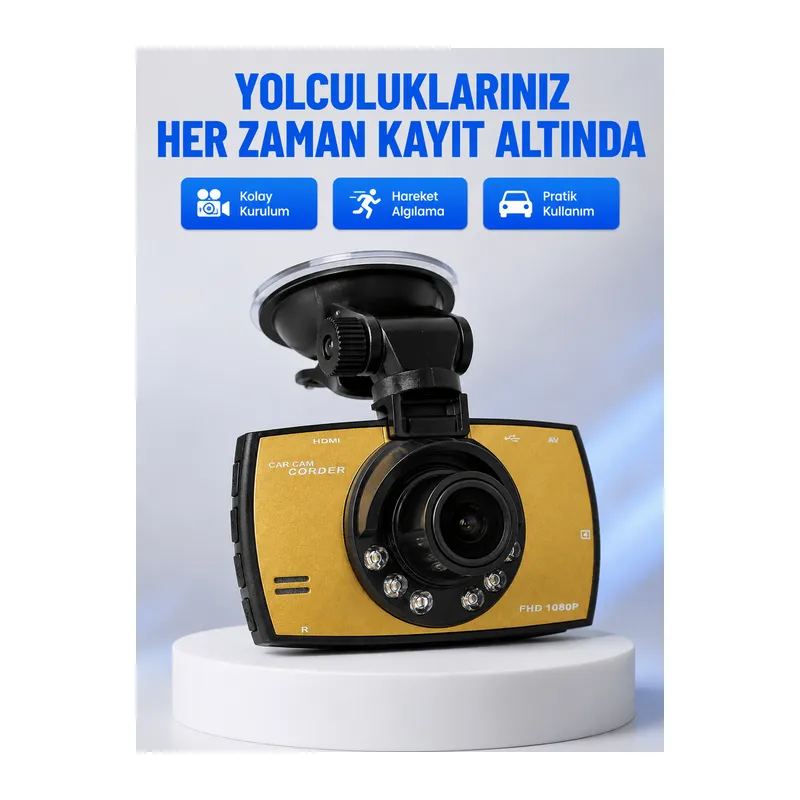 Full HD Araç Kamerası G Sensor Gece Görüşlü Dash Cam