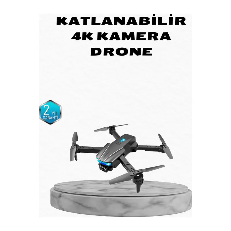 4K Kamera Özellikli Katlanabilir Drone Wi-Fi ve Yükseklik Sabitlemeli