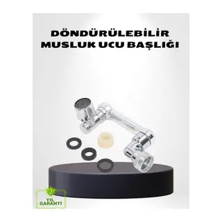 1080° Dönebilen Musluk Ucu – Su Tasarruflu, Esnek ve 360° Çift Eksenli Başlık