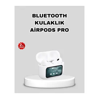 Dokunmatik Ekranlı Bluetooth Kulaklık – ANC, Suya Dayanıklı, Powerbank Kutulu