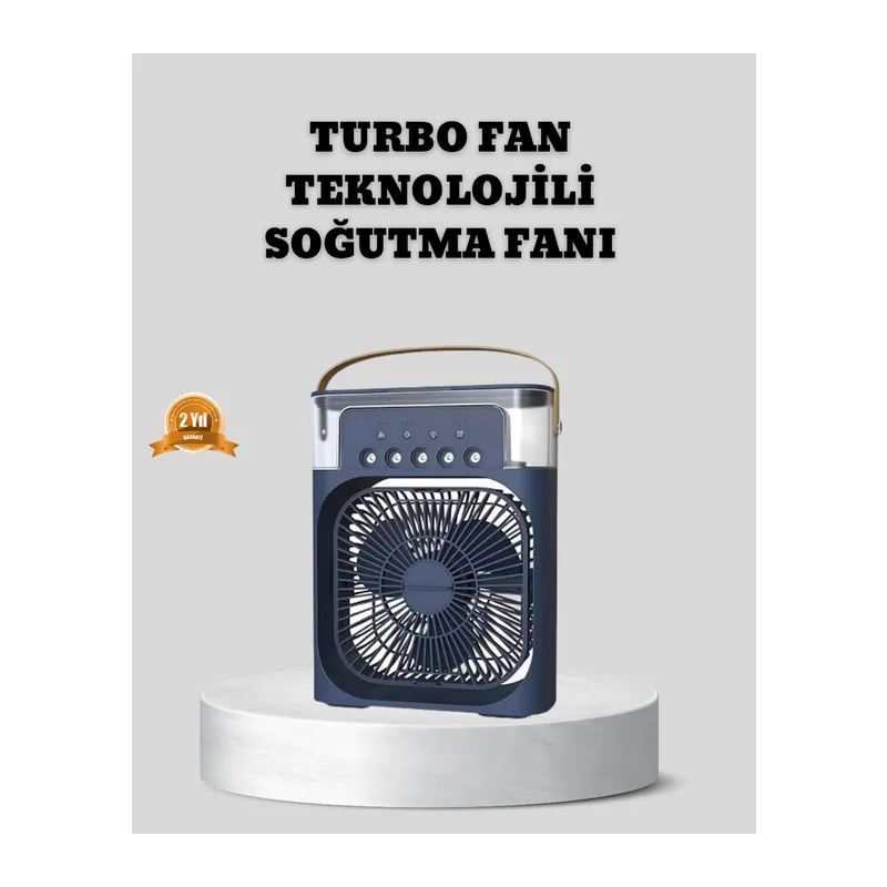 Sessiz Çalışan Turbo Fan Güçlü Hava Akışlı Masa Üstü Vantilatör