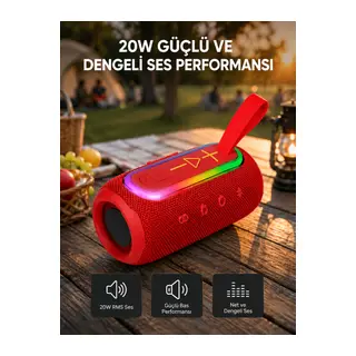 Kablosuz Hoparlör – Bluetooth 5.1, Güçlü Bas ve 10 Metre Menzil