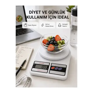 Taşınabilir Hassas Tartı – 5kg Kapasite, 1g Ölçüm, Gram ve Ons Desteği Yeni Nesil