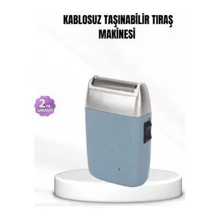 Taşınabilir Şarjlı Tıraş Makinesi – Kuru Kullanım, Özel Sakal Başlıkları
