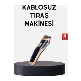 Profesyonel Şarjlı Saç ve Sakal Kesme Makinesi – Unisex, 12 mm Ayarlanabilir Başlık