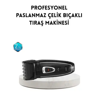 Unisex Şarjlı Saç ve Sakal Kesme Makinesi – Sessiz Motor, 1–12 mm Ayarlanabilir Başlık