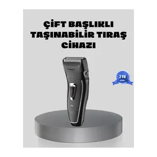 Erkek Tıraş Makinesi Kablosuz Kuru Tıraş Folyo Başlık Yıkanabilir Gövde