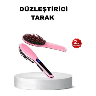Dijital Ekranlı Seramik Saç Düzleştirici Tarak – 5 Kademeli Isı Ayarı, İyon Kontrollü