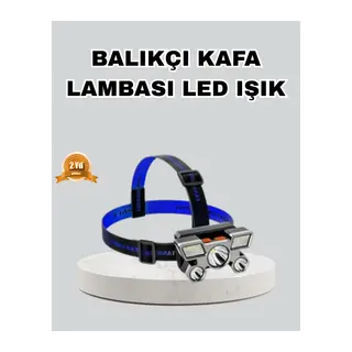 Outdoor ve Gece Balıkçılığı İçin LED Kafa Lambası – USB Şarjlı, 60° Ayarlanabilir Far