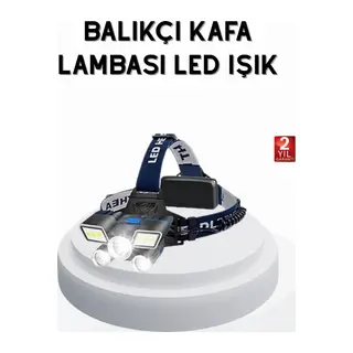 Profesyonel Şarjlı LED Far – IPX5 Suya Dayanıklı, 4 Işık Modu, Hareket Sensörlü