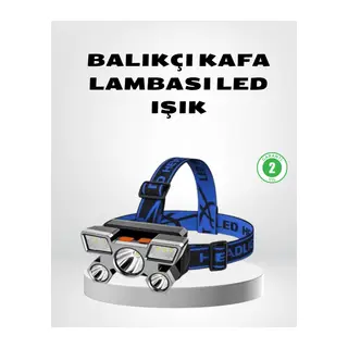 Şarj Edilebilir LED Kafa Feneri – 4 Işık Modu, IPX5 Su Geçirmez, Hareket Sensörlü