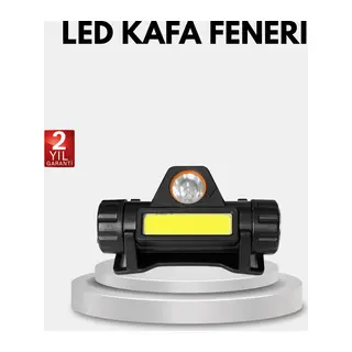 Profesyonel Şarjlı LED Kafa Lambası – Uzun Mesafe + Ortam Aydınlatması