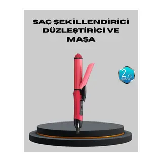 5 Kademeli Seramik Saç Düzleştirici – Düz ve Kıvırcık Mod, 26 mm Plaka, Profesyonel Saç Şekillendirme