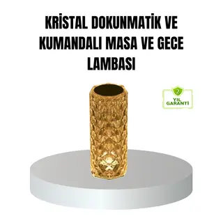 Kristal RGB LED’li Kumandalı Masa ve Gece Lambası – Renkli Işık Modlarıyla Şık Dekoratif Aydınlatma