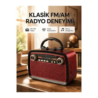 Bluetooth Hoparlör – Kablosuz Bağlantı, Geniş Ses Alanı, Radyo Destekli, Hafif ve Taşınabilir
